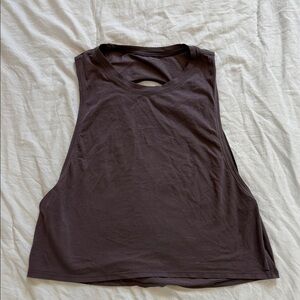 Lululemon soft tank crop top. Aubergine